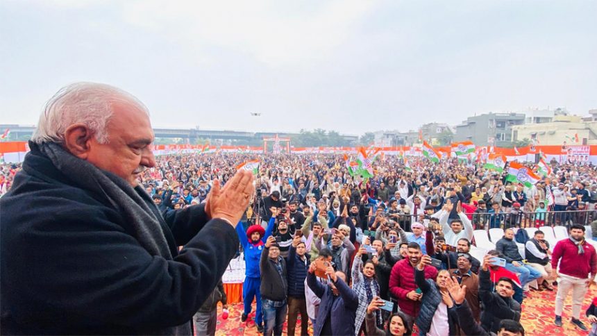 कांग्रेस सरकार आने पर फरीदाबाद में लग रहे 5 टोल खत्म करेंगे, पलवल और गुड़गाँव तक मेट्रो को ले जाएंगे: भूपेन्द्र हुड्डा