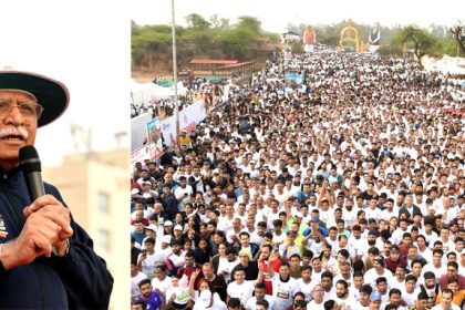 स्वच्छ हरियाणा-स्वच्छ भारत थीम को समर्पित हुई फरीदाबाद की हॉफ मैराथन