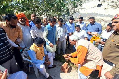 MLA Rajesh Nagar started construction work worth lakhs of rupees in Tilpat.