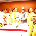 Aam Aadmi Party's National Executive Member Dharamveer Bhadana joined BJP in the presence of Union Minister of State Krishnapal Gurjar and BJP leaders.
