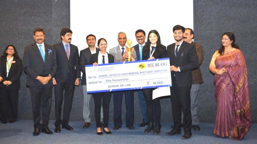 Manav Rachna University's School of Law has appointed eminent Justice R.C. Lahoti Memorial Moot Court Competition organized