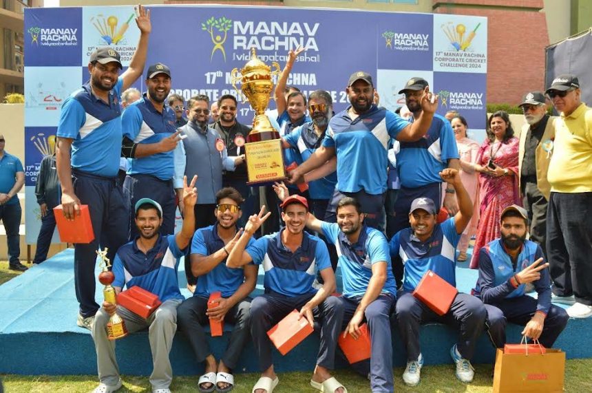 17th Manav Rachna Corporate Cricket Challenge-2024 concludes, Ben & Goose (Delhi) wins Champions Trophy
