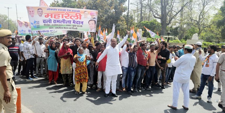 Thousands of people joined the Delhi Maharally under the leadership of Sumit Gaur.