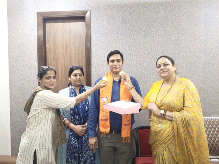 Vimal Khandelwal became the district coordinator of the business cell of Bharatiya Janata Party Faridabad.