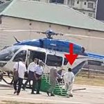 Mamata Banerjee stumbled and fell while boarding the helicopter