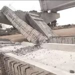Bridge being built for 8 years collapsed in Telangana: Two concrete girders fell in strong wind