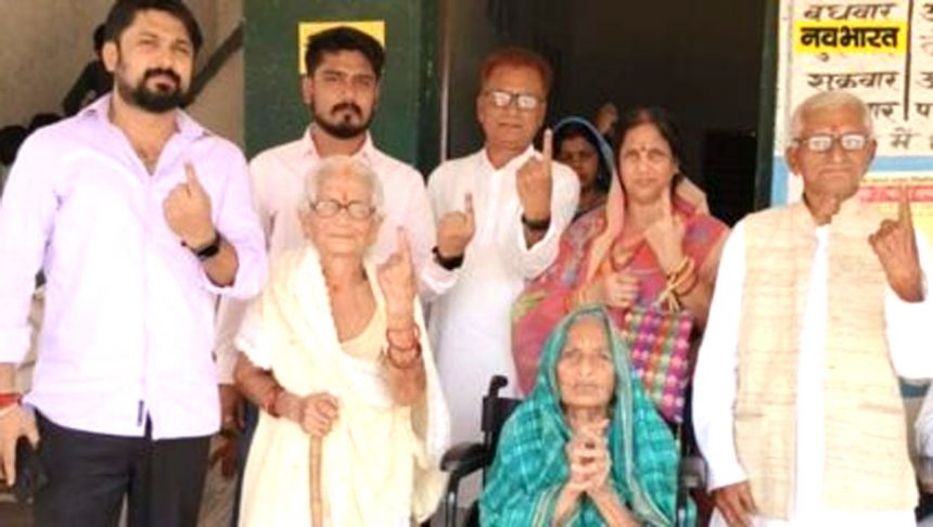 61.74% voting on 58 seats in 8 states