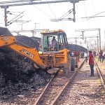 Goods train coaches derailed in Faridabad; A train full of coal was going towards Delhi