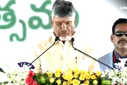 Chandrababu Naidu becomes CM of Andhra Pradesh for the fourth time