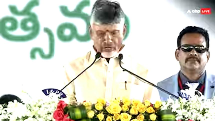 Chandrababu Naidu becomes CM of Andhra Pradesh for the fourth time