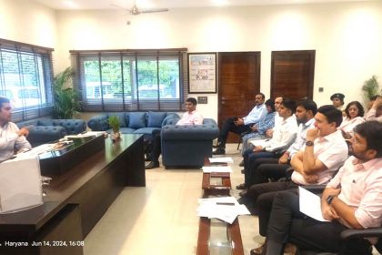 Haryana Chief Secretary TVSN Prasad reviewed Yoga Day and Samadhan Shivir through video conference.