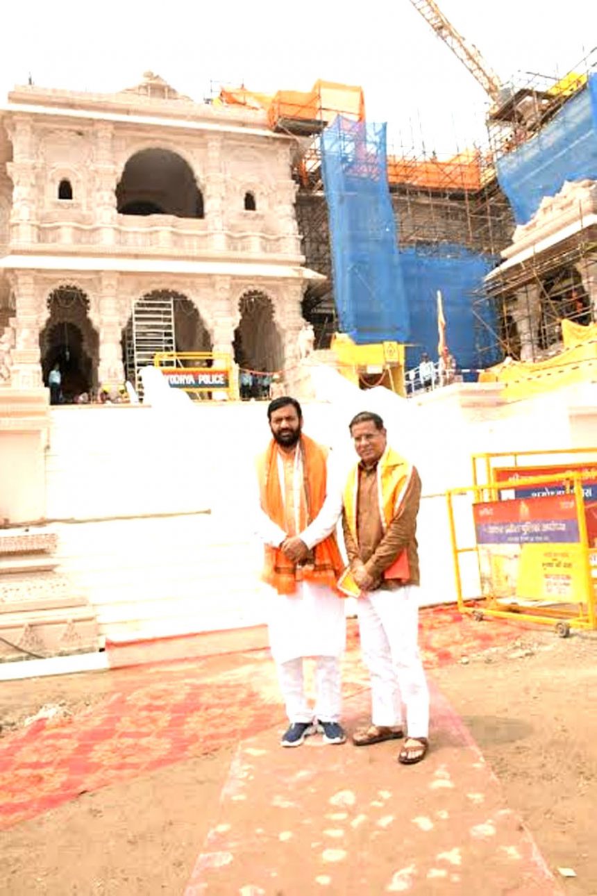 MLA Rajesh Nagar along with CM Saini had darshan of Ramlala.