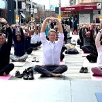 Haryana State Women Commission Chairperson Renu Bhatia did yoga in Australia on International Yoga Day.