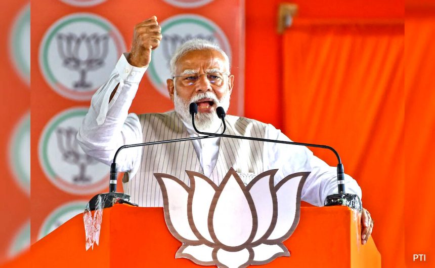 Modi's 34 minute speech amid results