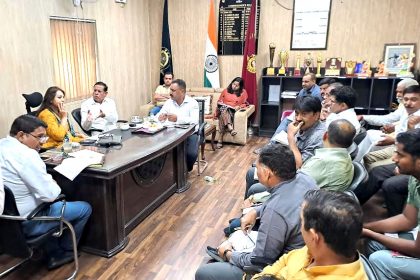 MLA Rajesh Nagar reviewed the development works with the Corporation Commissioner.