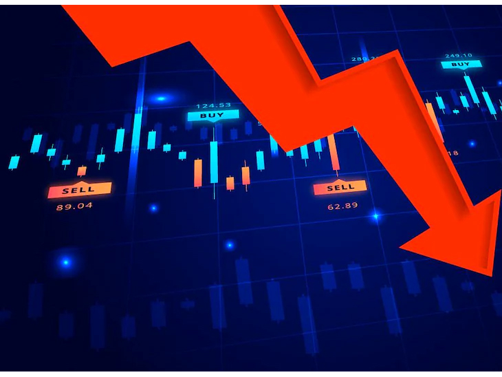 सेंसेक्स 5% टूटा, ये 4000 अंक गिरकर 72000 के करीब, निफ्टी भी 1200 अंक नीचे, निवेशकों के ₹38 लाख करोड़ डूबे