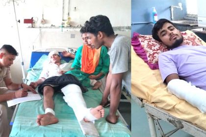 E-rickshaw full of students overturns while trying to avoid school bus