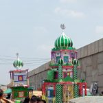 Tajiya processions were taken out in various districts of the city regarding Moharram.