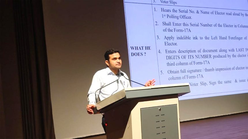 To make the assembly elections successful, discharge your duty with transparency and impartiality: District Election Officer Vikram Singh