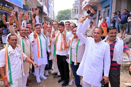 Shock to BJP, Jaiju Thakur, Deen Dayal Gautam, Rao Mahendra join Congress