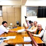 Four people filed nomination papers for Faridabad Assembly elections for the second day today: District Election Officer Vikram Singh