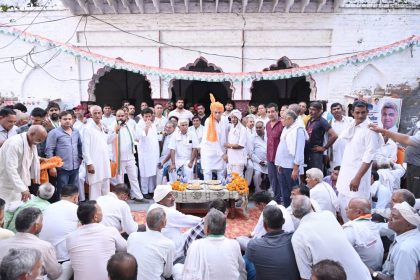 Development in Prithla by serving Brahmins, cows and poor is the first priority: Raghubir Tewatia