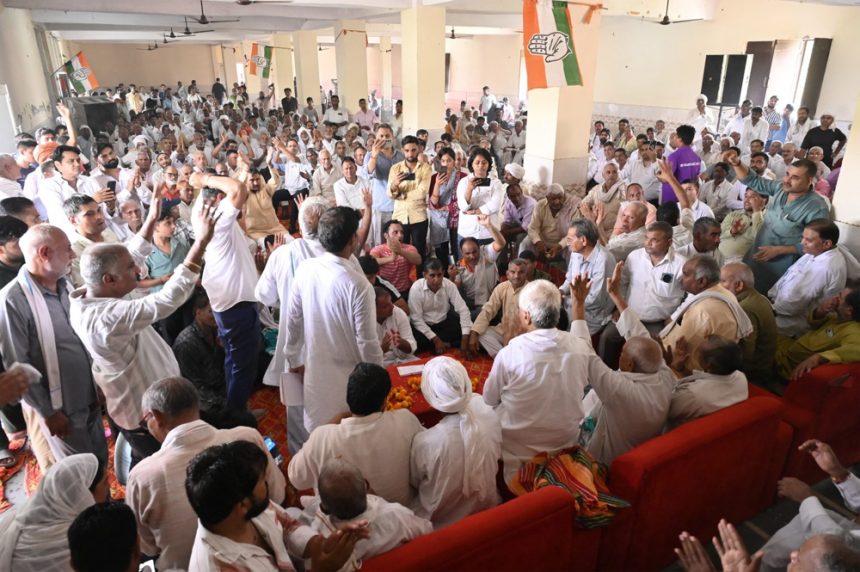 By serving Brahmins, cows and Guru, I will make Prithla area number-1 in development and employment: Raghubir Tewatia.