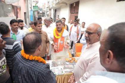 एनआईटी भाजपा प्रत्याशी सतीश फागना को मिल रहा जनता का भरपूर समर्थन