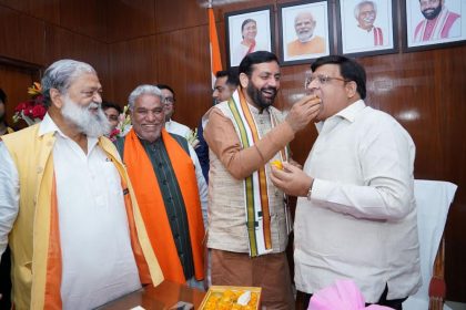 Vipul Goyal takes over as Cabinet Minister in Haryana government, Chief Minister Naib Singh Saini takes over as Haryana Secretariat