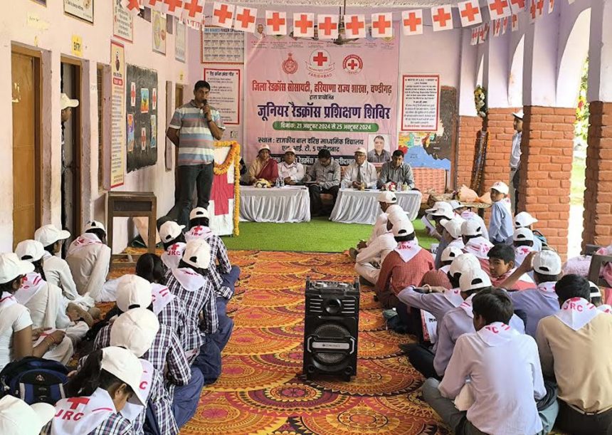 Juniors were made aware of several issues on the second day of the Junior Red Cross Camp