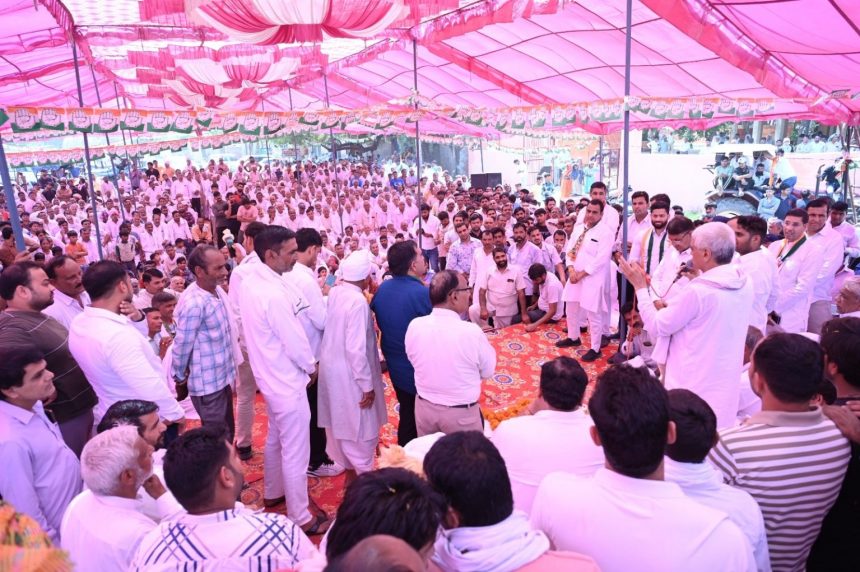 Vote for Congress in Prithla for honesty, development and employment: Raghubir Tewatia