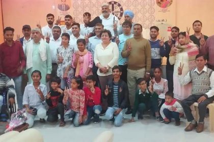 Special camp organized for hearing aid machines and fitting for deaf and dumb children in Bal Bhawan.