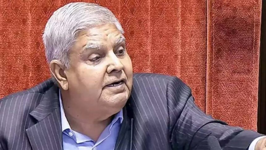 Opposition's notice of no-confidence motion against Dhankhar