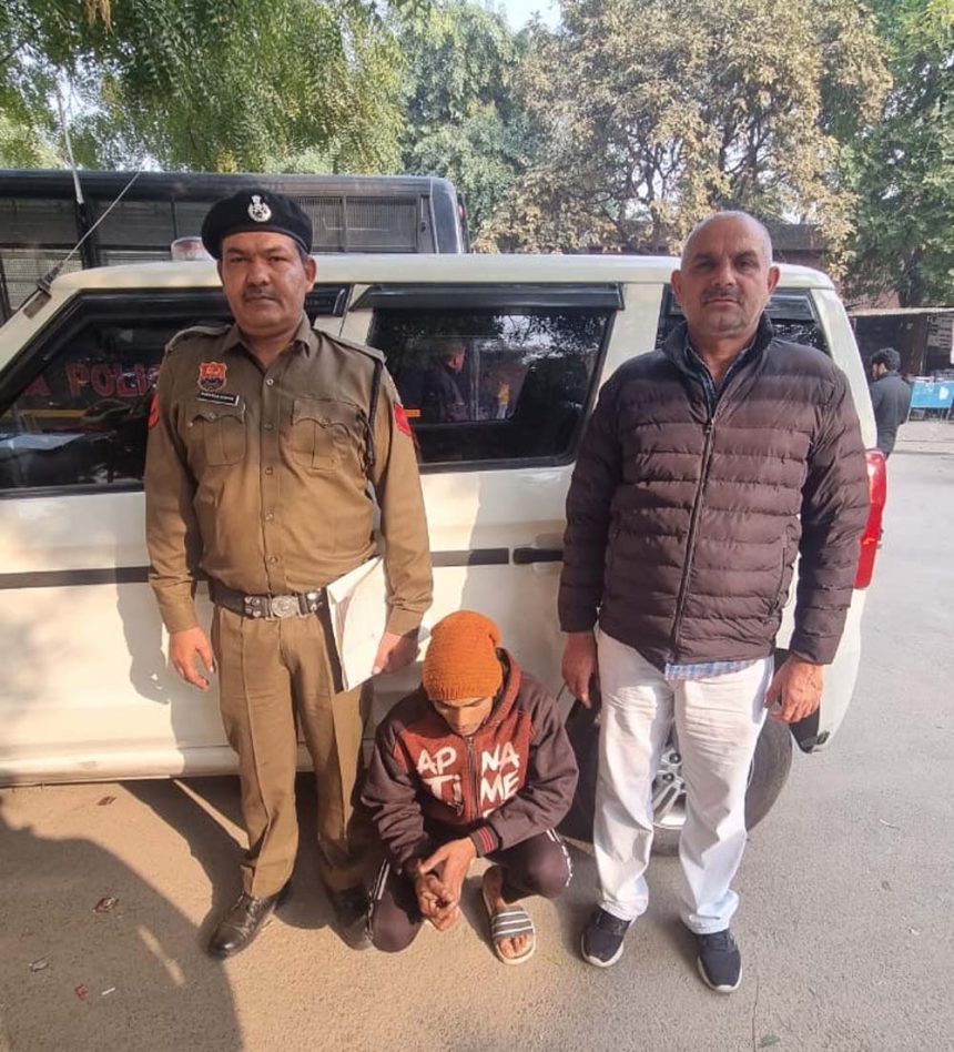 Crime Branch BORDER team of Faridabad arrested the accused of vehicle theft and recovered the scooty.
