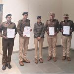 Deputy Commissioner of Police Central Usha honored 6 policemen with appreciation letters for their excellent work.