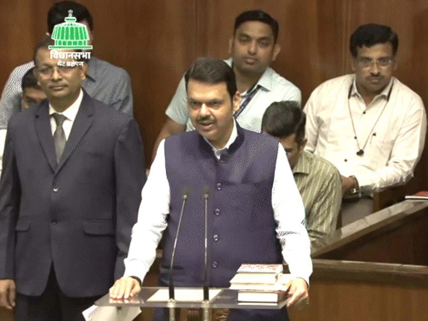 Opposition MLAs walk out from oath in Maharashtra Assembly