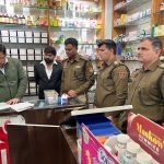 Checking was done at medical stores under the drug-free campaign run by Haryana Police.