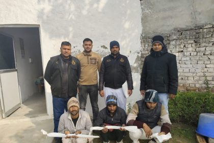 Crime Branch AVTS Faridabad team arrested 3 accused who tried to rob, country made pistol and 2 iron rods recovered.