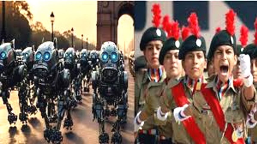 Robotic dogs for the first time in Army Day Parade: March past of Girls NCC-Women Agniveer Detachment
