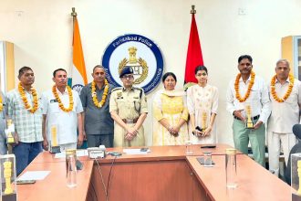 Eight members including three police inspectors retired