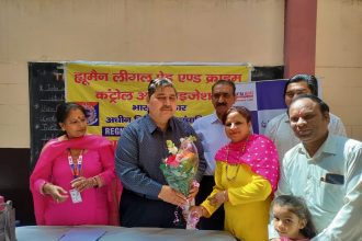 A health check-up camp was organised under the joint aegis of Human Legal and Crime Control Organisation and Batra Hospital