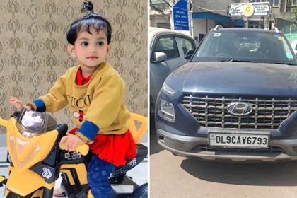 Minor crushed a girl with a car in Delhi