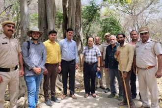 Haryana State Biodiversity Board members conducted a survey of Spring Valley and Mangar Bani located in village Mangar