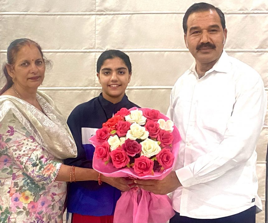 Faridabad's daughter Riddhima Kaushik won 4 gold medals in Kick Boxing World Cup