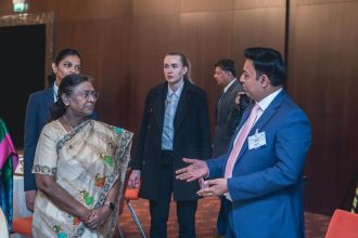 Director of Alfa Abhirashi Group meets President during his State visit to Slovakia