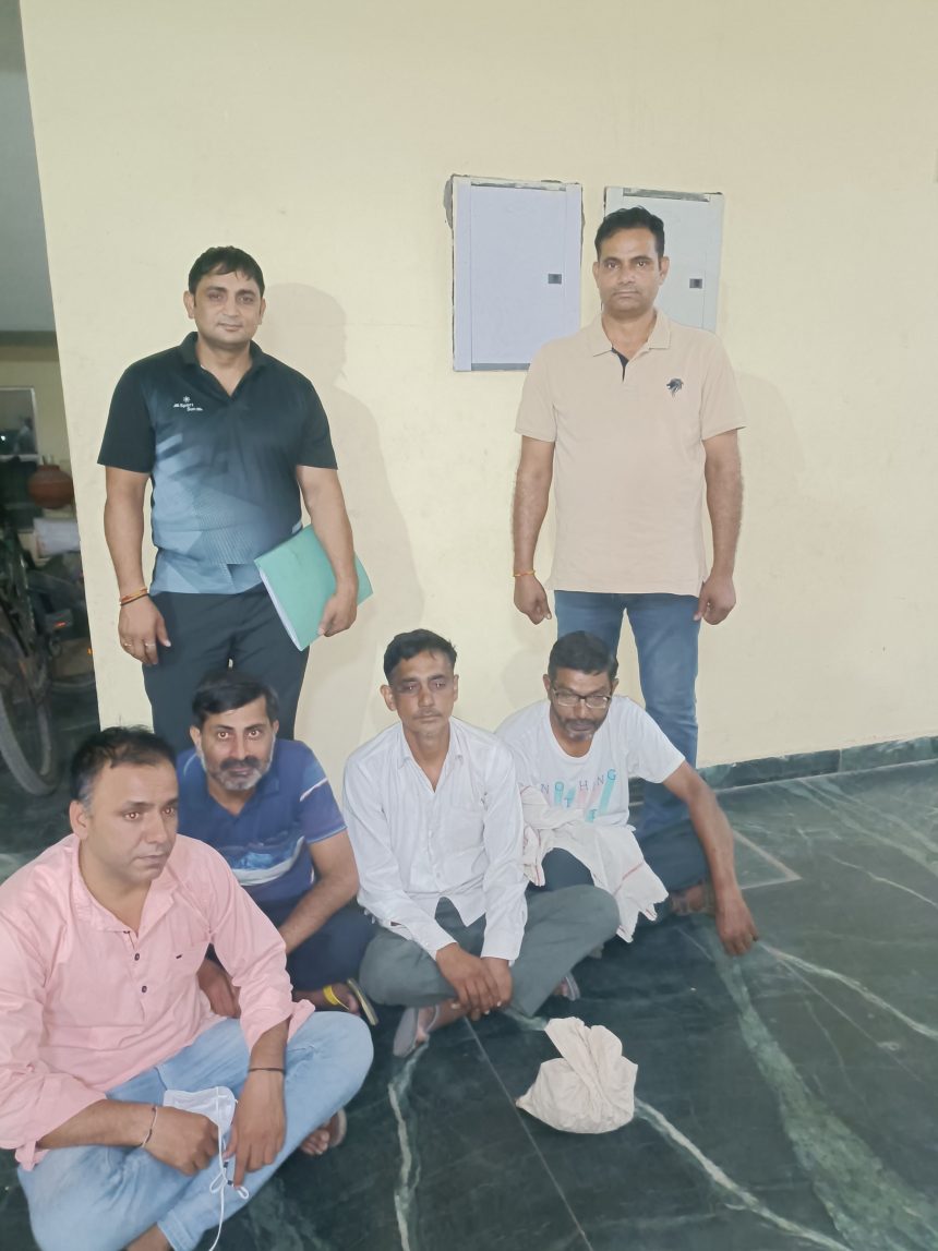 CIA Palwal took action against those involved in betting, 4 accused arrested with cash worth thousands of rupees