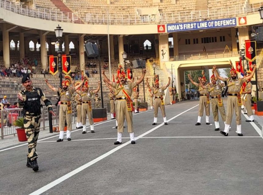 First retreat ceremony after Operation Sindoor at Attari-Wagah border