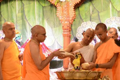 The appearance festival of Lord Narasimha Dev was celebrated with devotion in ISKCON Sector 37 temple