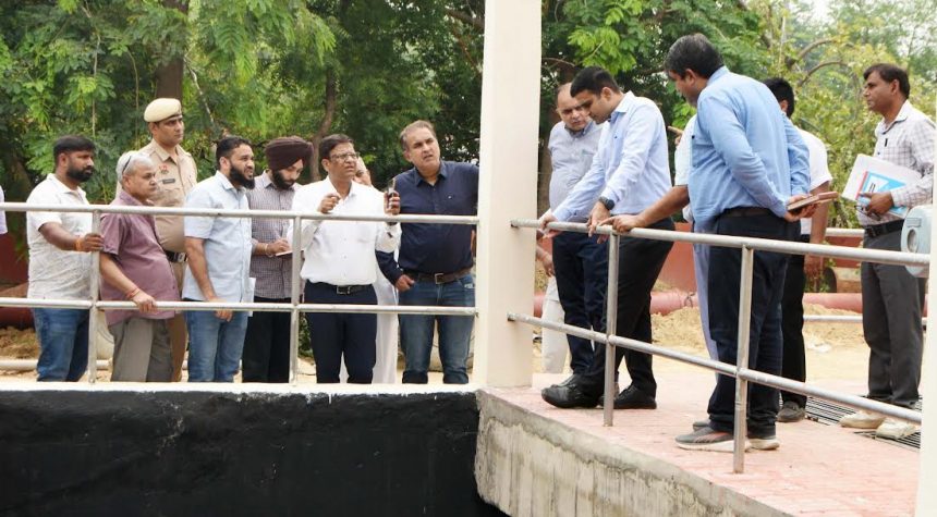 DC Vikram Singh inspected the underpass and drainage system