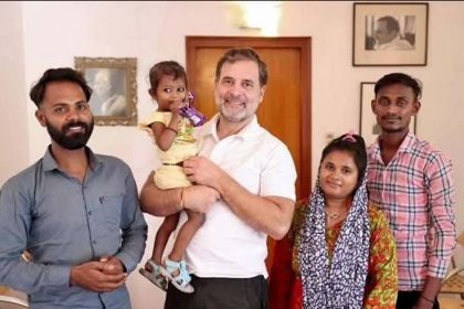 Rahul Gandhi met barber Mithun from Raebareli